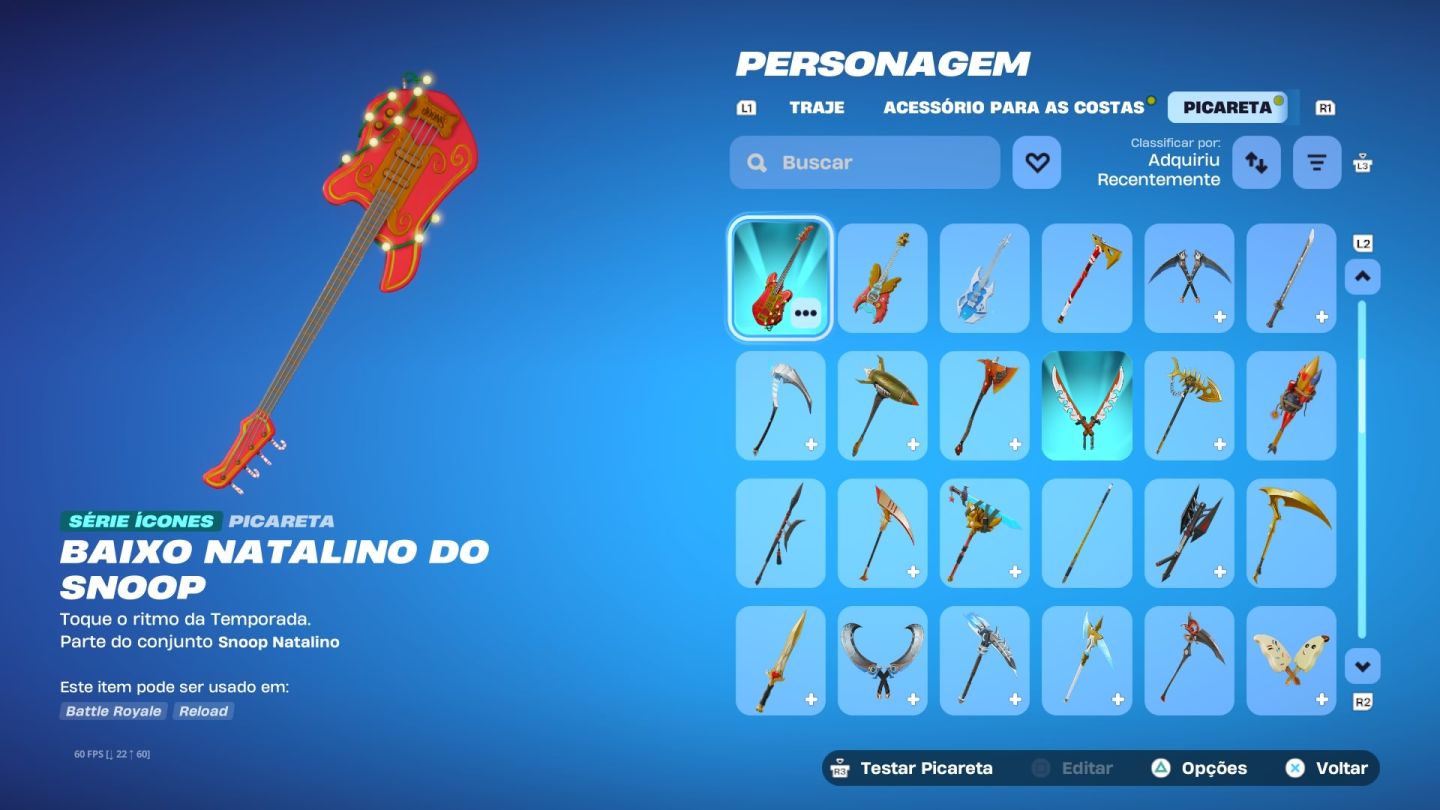 Conta Og com a Temporada 4,5,6,7,2 Full com Mais de 100 Skins