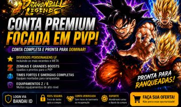 Conta de dragon ball legends focado em PVP