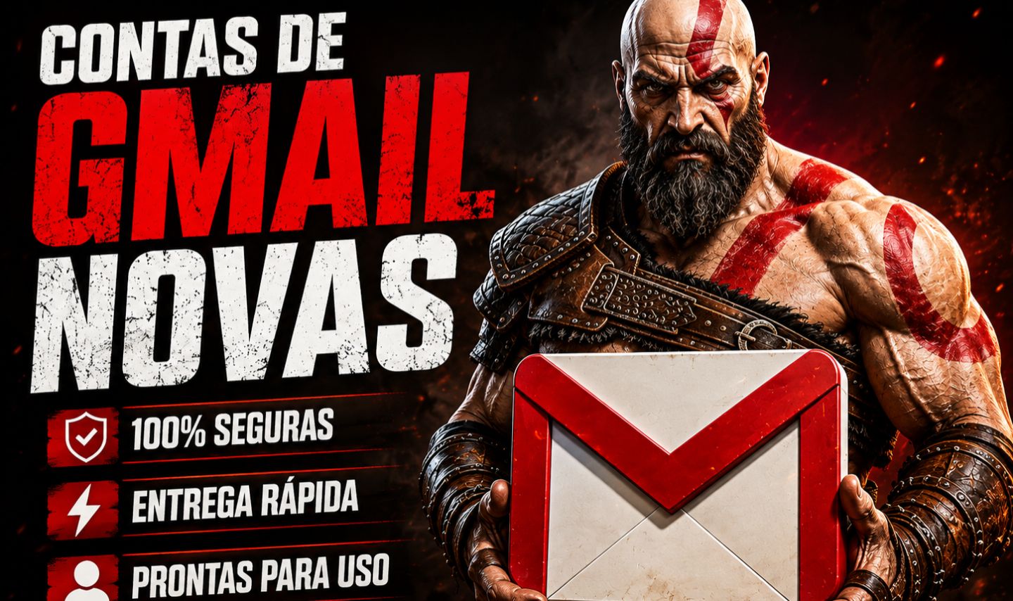 CONTAS DE GMAIL NOVAS COMPRE NA ANELADO STORE