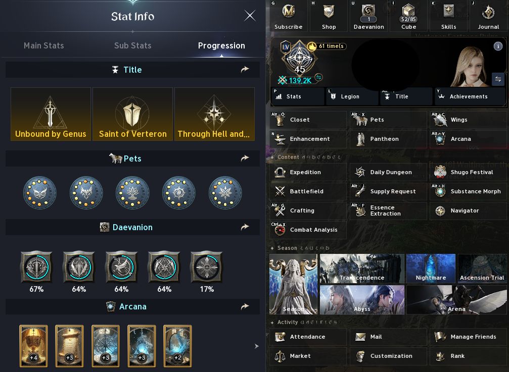 Conta AION 2 SpiritMaster 2642 GS e 140K CP, Server Ariel, Elyos (Menor preço)