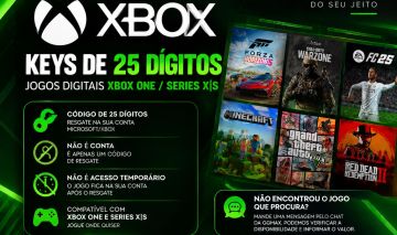KEY XBOX 25 DÍGITOS | JOGOS DIGITAIS XBOX ONE / SERIES X|S