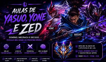 Te ensino a jogar de Yasuo, Yone ou Zed
