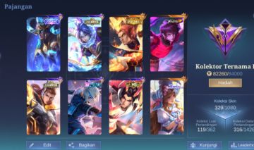 CONTA MOBILE LEGENDS LENDARY | 329 SKINS | 132 HERÓIS | PREMIUM