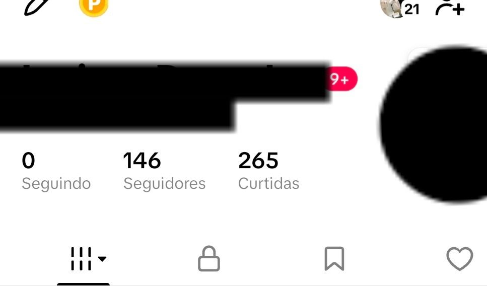 Conta tiktok 147 seguidores orgânicos