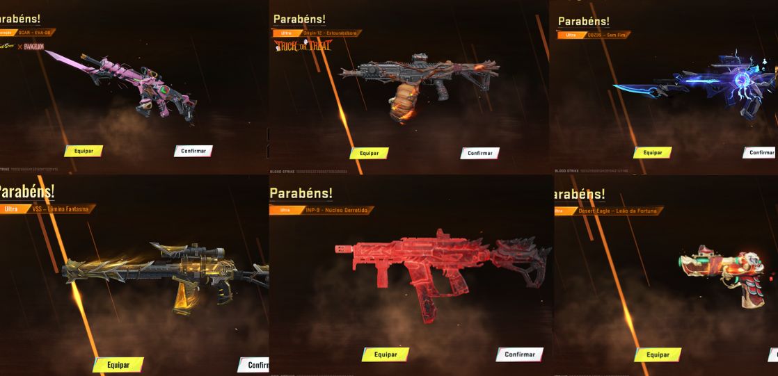 (Melhor Preço)Conta Blood Strike com +8 Itens Permanentes -Skins /Facas/Eternas