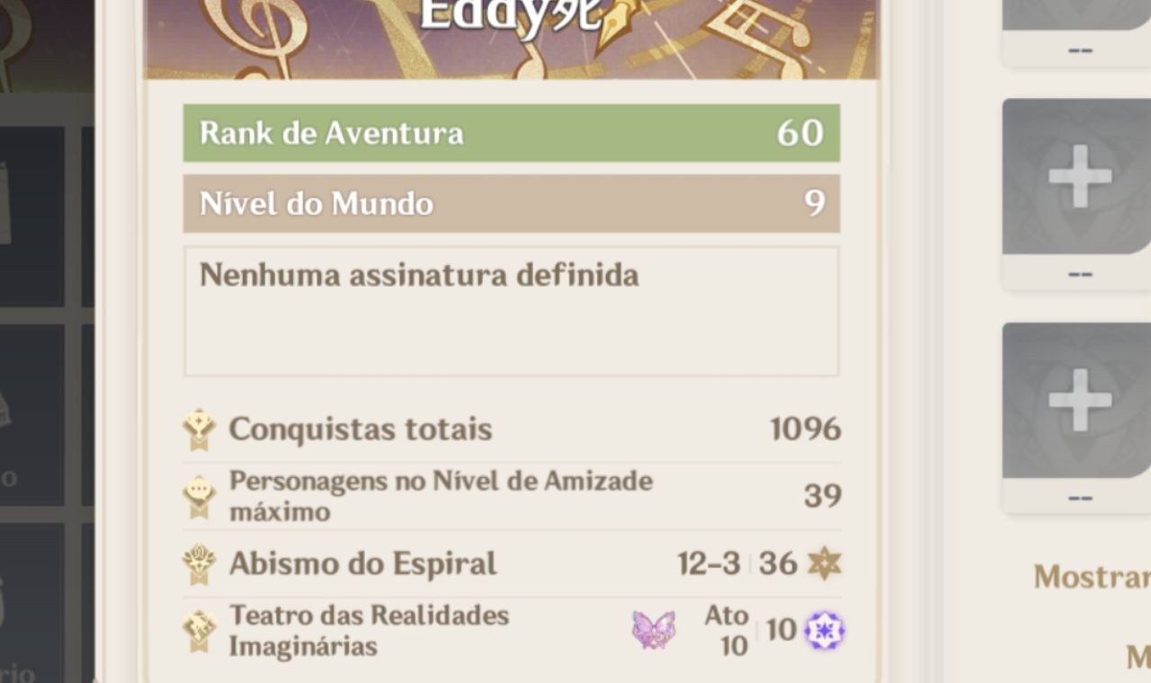 Vendendo Conta Genshin Impact (Ar 60/22 personagens T5/17 armas T5)