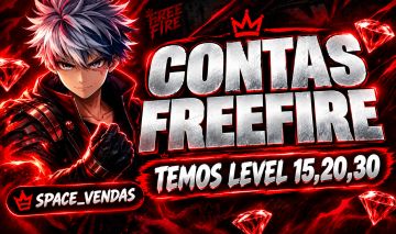 [SUPER OFERTA] CONTAS FREE FIRE LVL15 + 300 DIAMANTES + TROCA NICK + REI CAVEIRA