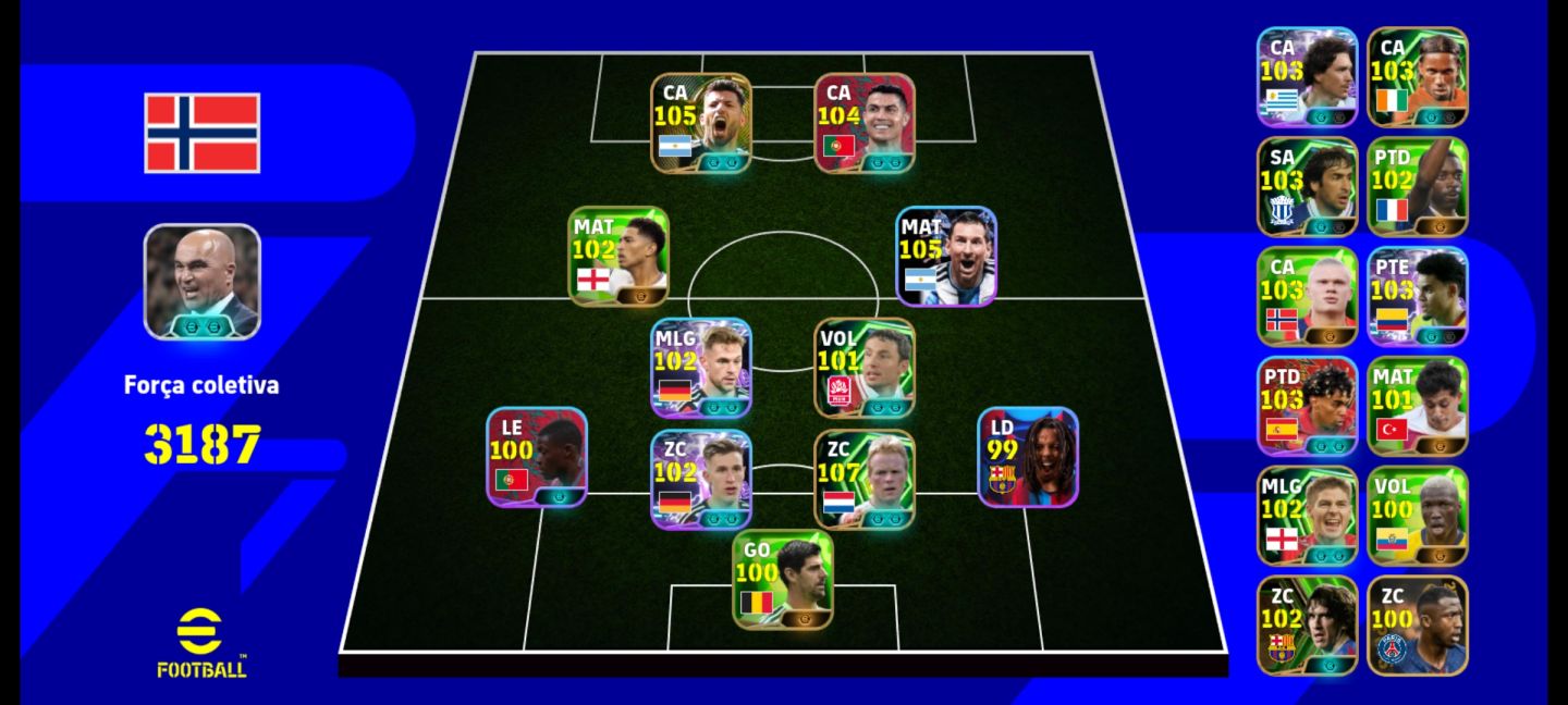 Conta Efootball | Força 3184+