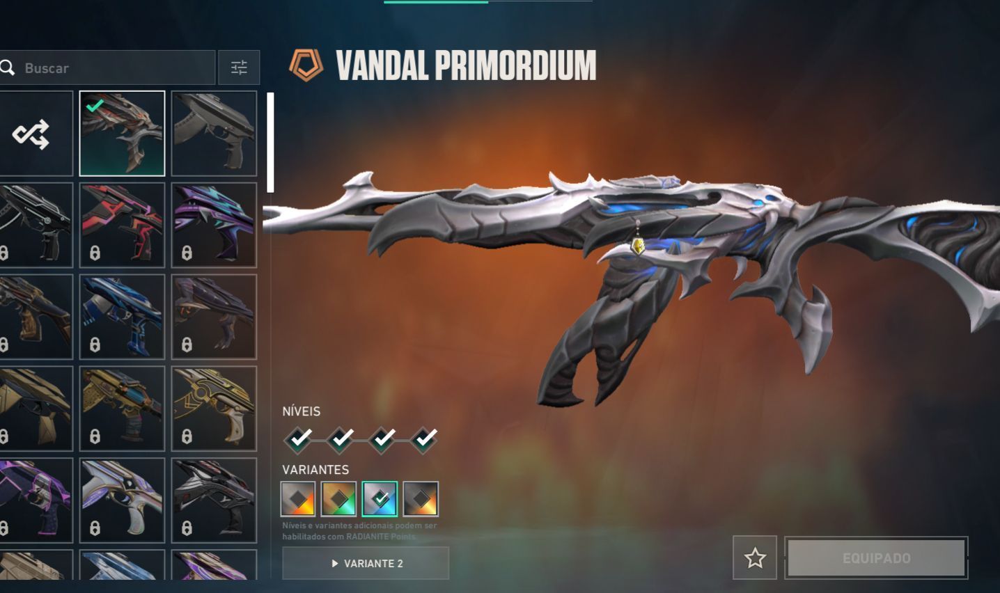 Conta com karambit saqueadora , primordium e mais