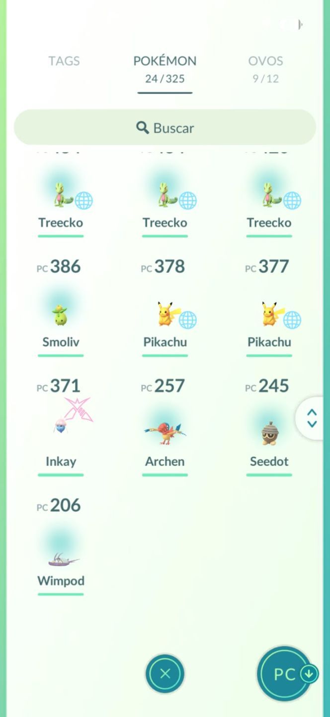 CONTA POKÉMON GO - LENDÁRIOS E FUNDOS ESPECIAIS 2