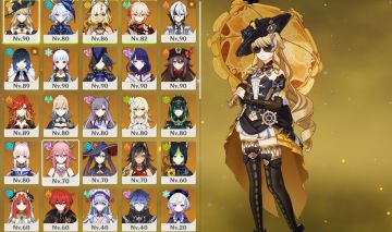 Conta Genshin - 25 Personagens Cinco Estrelas