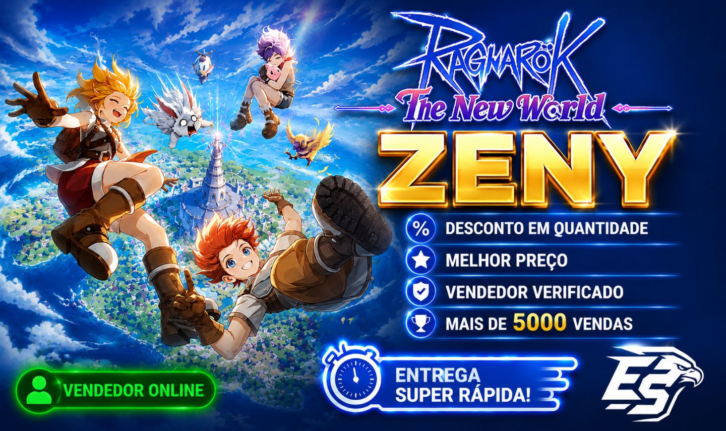Ragnarok The New World - Zeny - Gold - DESCONTO EM QUANTIDADE!!