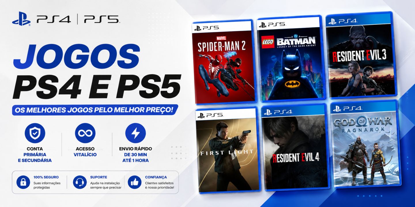 Catálogo de Jogos PS4 e PS5 | Melhores Preços