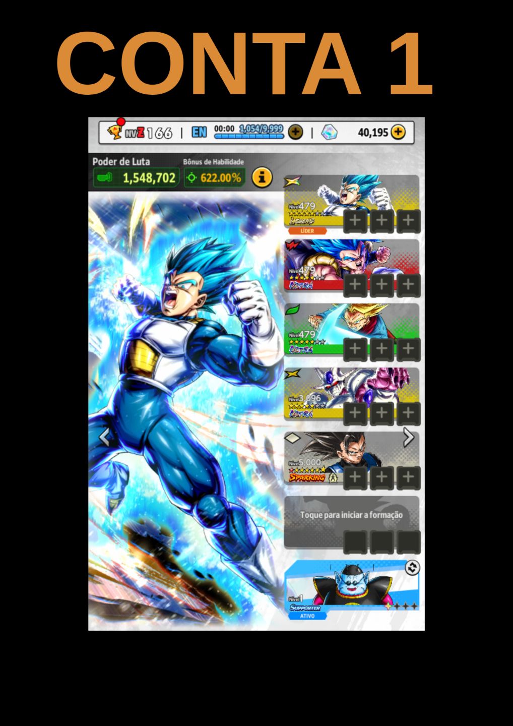 DRAGON BALL LEGENDS/DB LEGENDS/ DBL - ESCOLHA A SUA CONTA