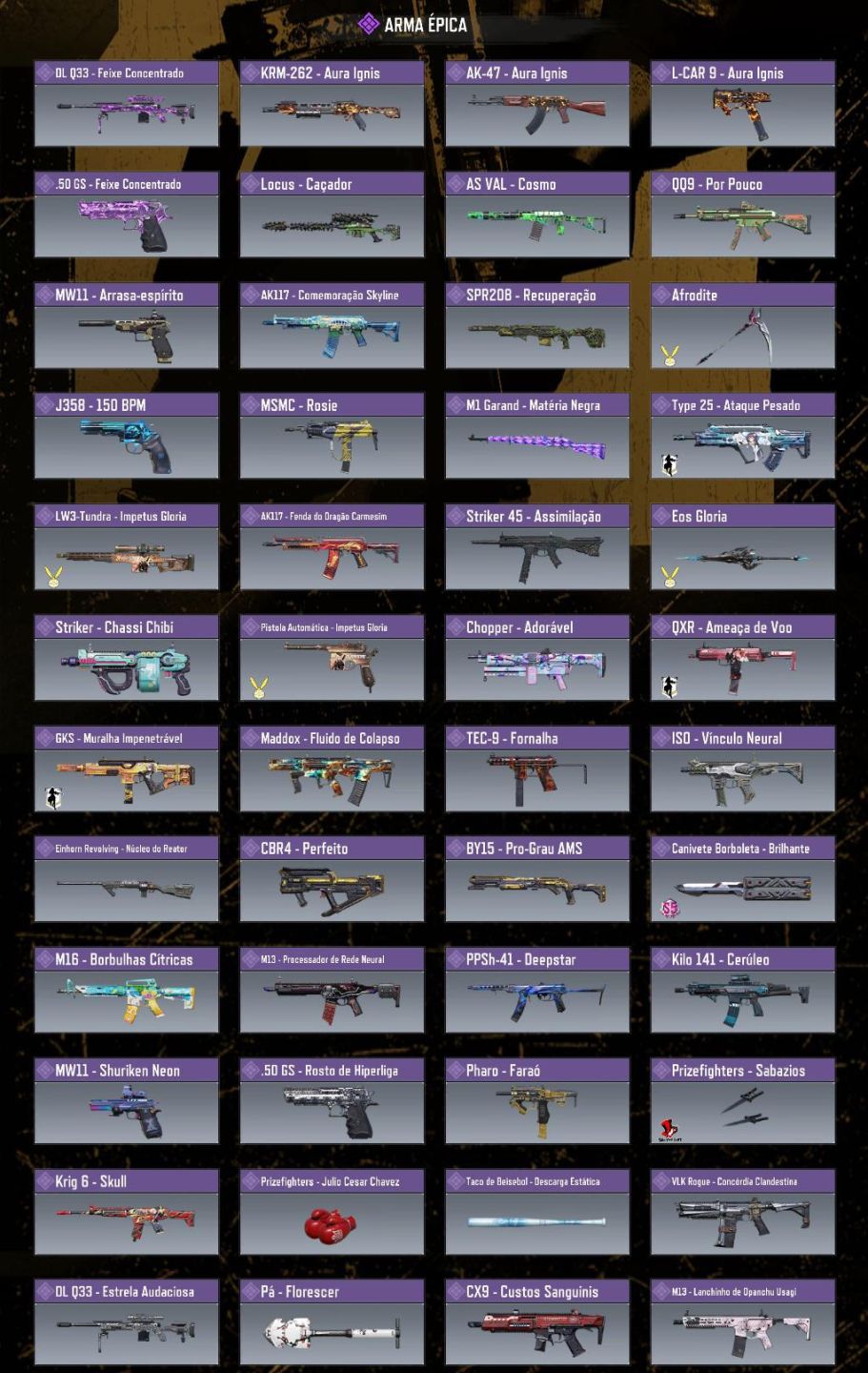 CONTA COD MOBILE COM VARIAS SKINS