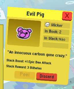 Stickers, gingerbread cub, hive skins e Beequips no Bee Swarm Simulator (bss)