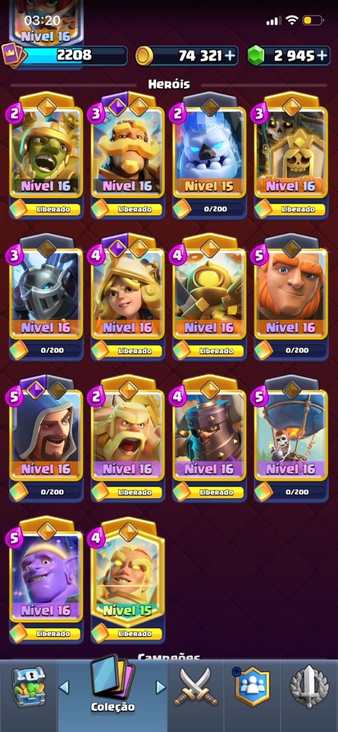Conta Clash Royale Endgame - 8 anos