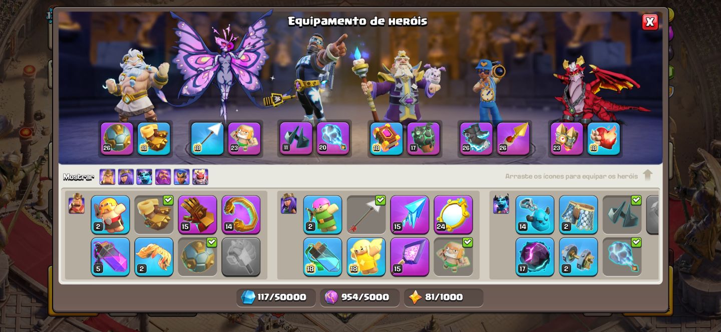 Conta CV17 Full Heróis Full Liga Elétrica 33 Conta Linda