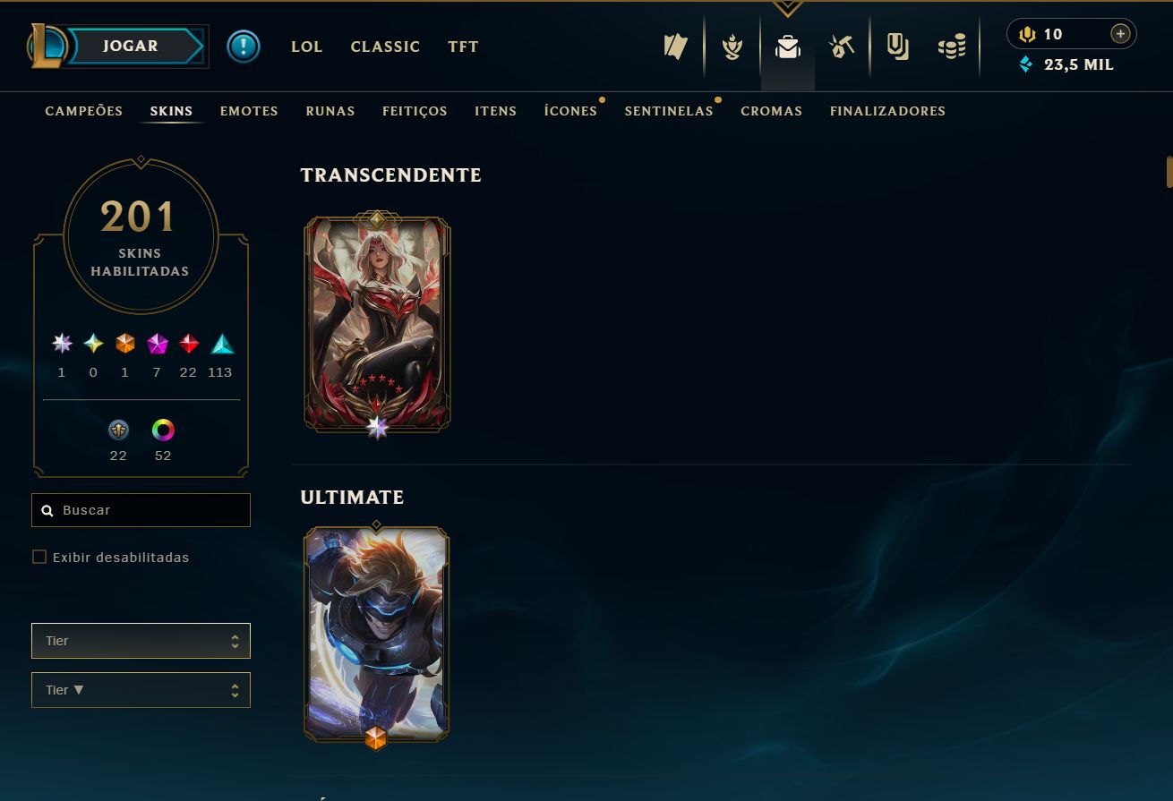 CONTA VALORANT + LEAGUE OF LEGENDS | LVL 172 | 201 SKINS | + DE 7K GASTOS