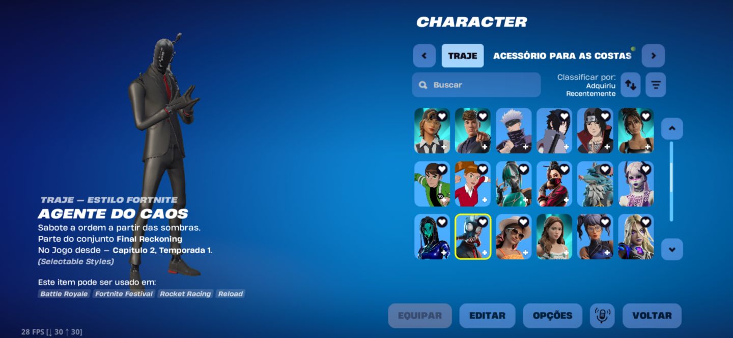 Conta de Fort 55 skin é mto mais