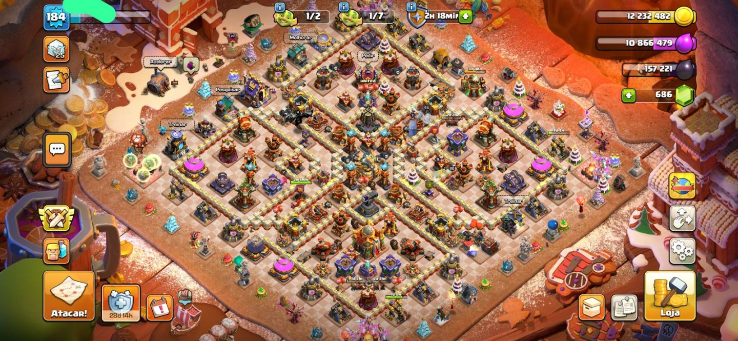 CONTA CLASH OF CLANS CV 16 SEMI FULL (indo pra 17)