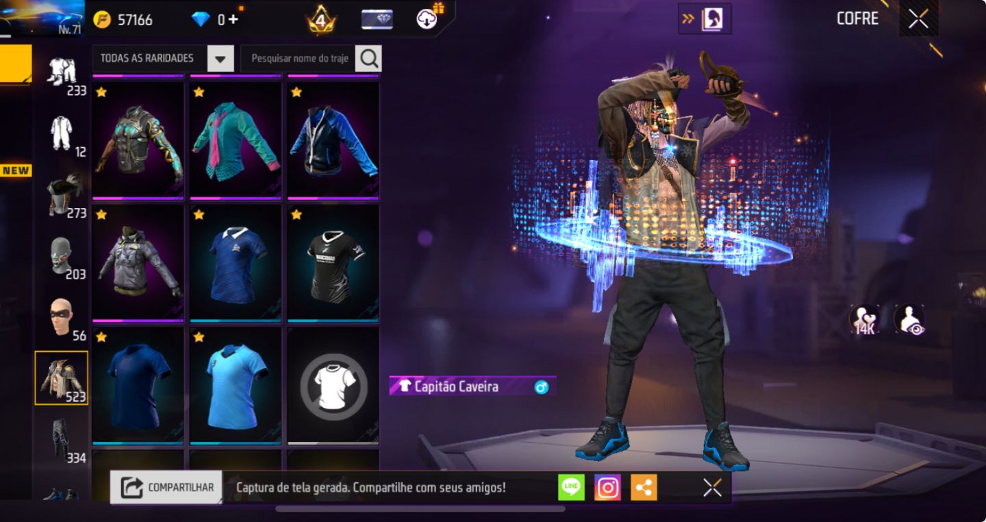 CONTA DE FREE FIRE | SUPER GEMADA, 521 PEITA | FULL ATT, PASSE ANTIGO | PROMOÇÃO