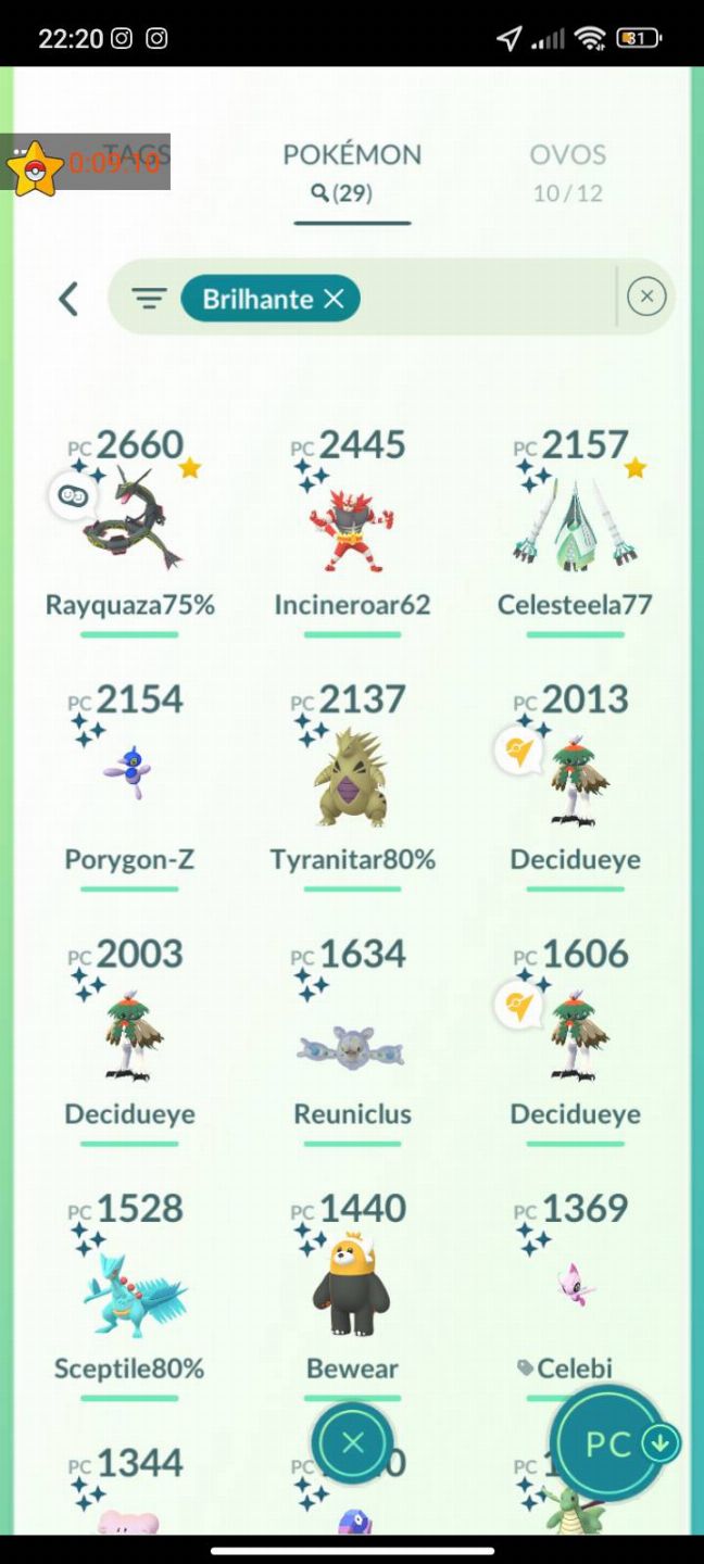 Pokémons a venda raros e lendários(pokémon GO)