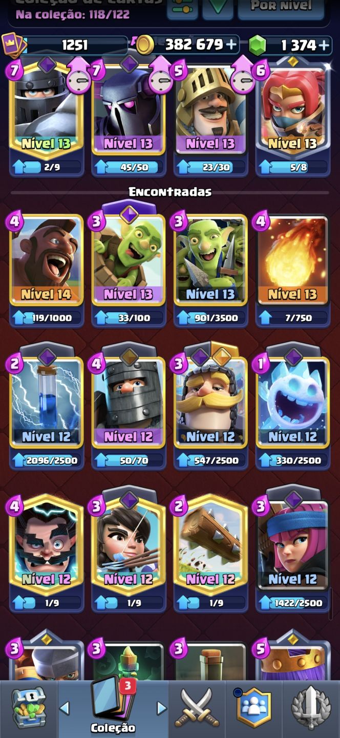 Conta clash royale Arena 21
