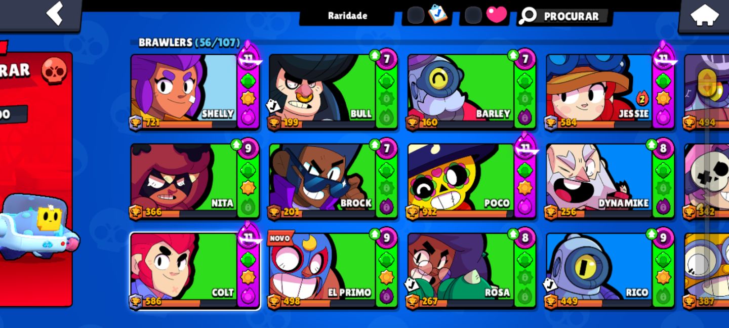 CONTA BRAWL STARS | 27K+ TROFÉUS | 56 BRAWLERS | NÍVEL 50 | CONTA DE 2021