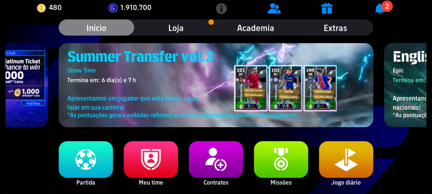 Conta efootball