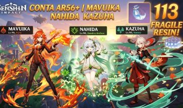 CONTA ENDGAME AR59 | MAVUIKA, NAHIDA, KAZUHA + BANNER GARANTIDO
