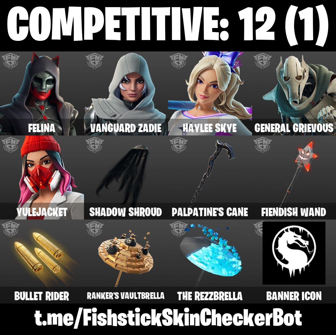Conta Fortnite com Poe Dameron | Wookiee Team Leader | General Grievo e 36 Skins