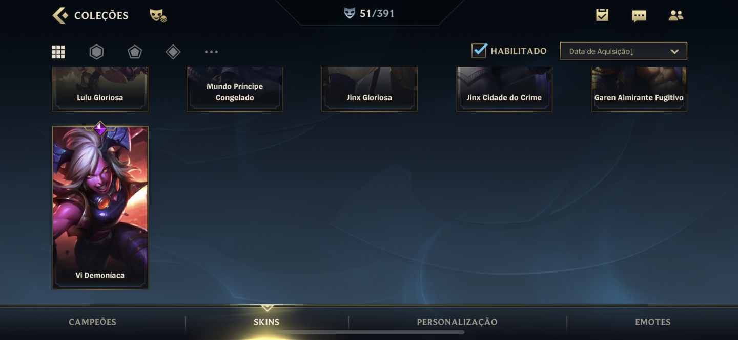 Conta wild rift