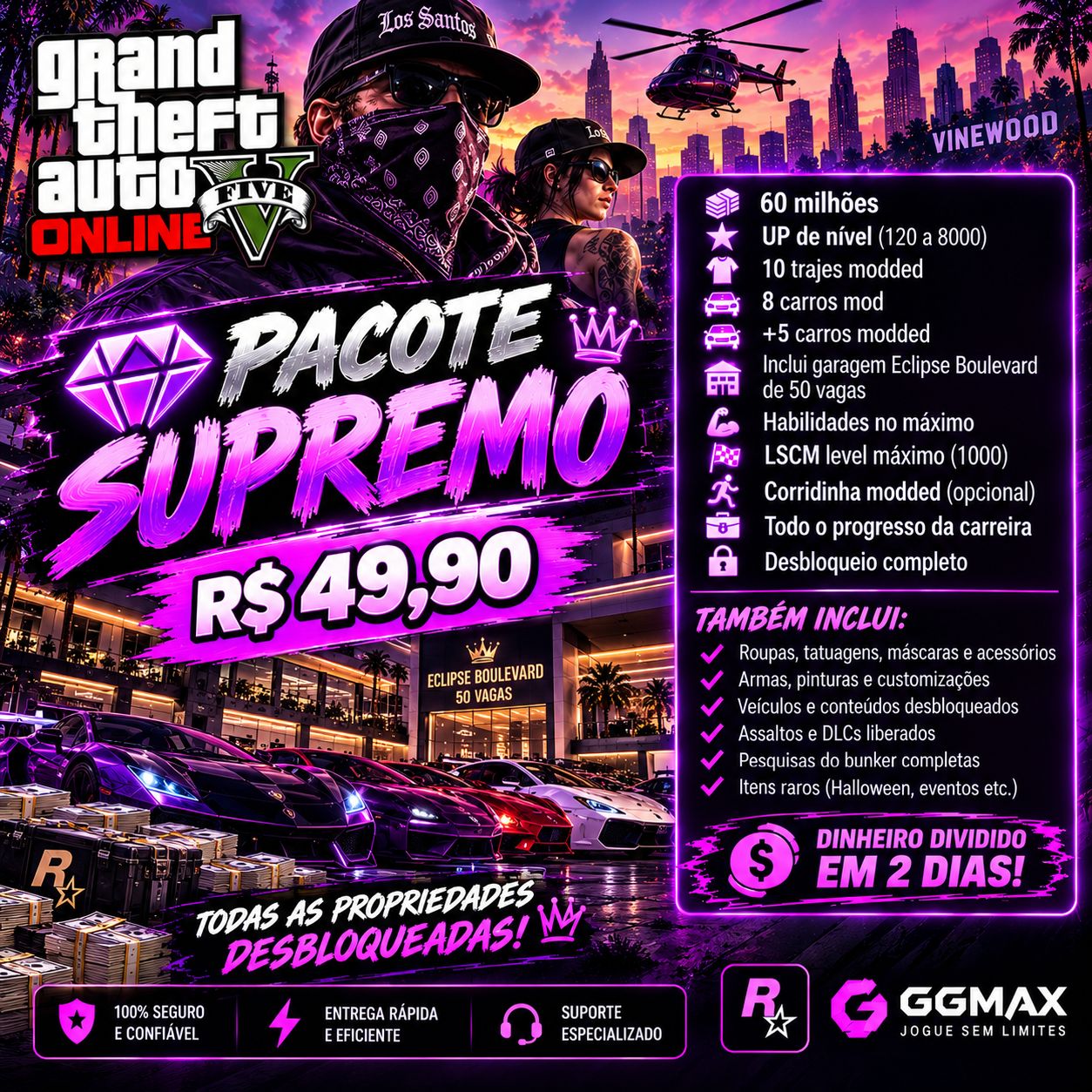 Upagem de contas GTV-PC