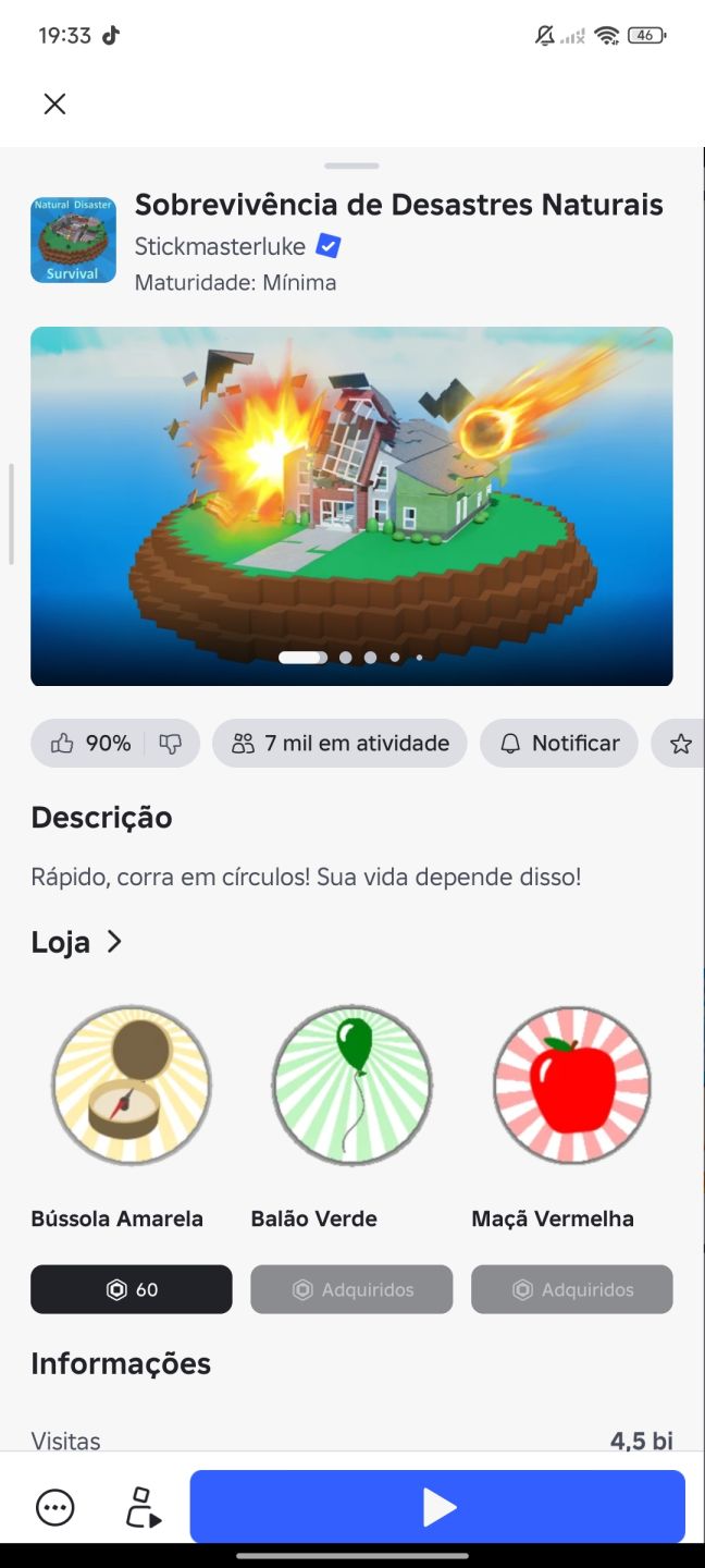 Conta de Roblox
