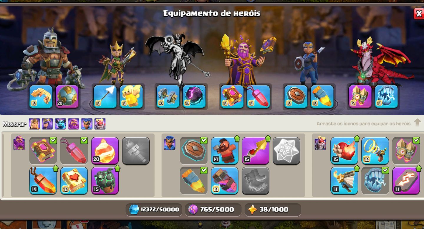 CONTA CLASH OF CLANS CV18 NÍVEL 216 | BASE DO CONSTRUTOR FULL MAX
