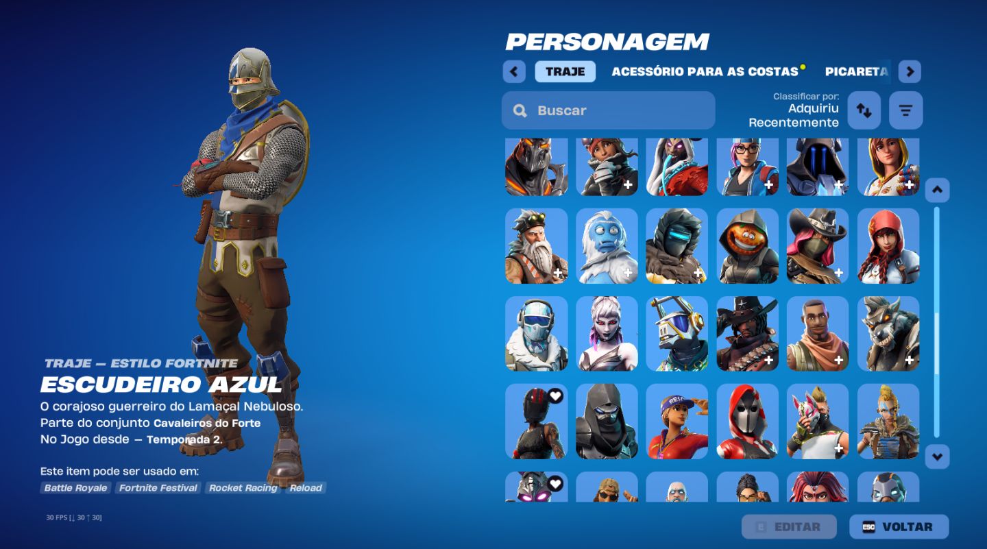 CONTA DE FORTNITE OG FULL ACESS + DE R$1500,00 GASTOS COM DIVERSOS JOGOS NA EPIC