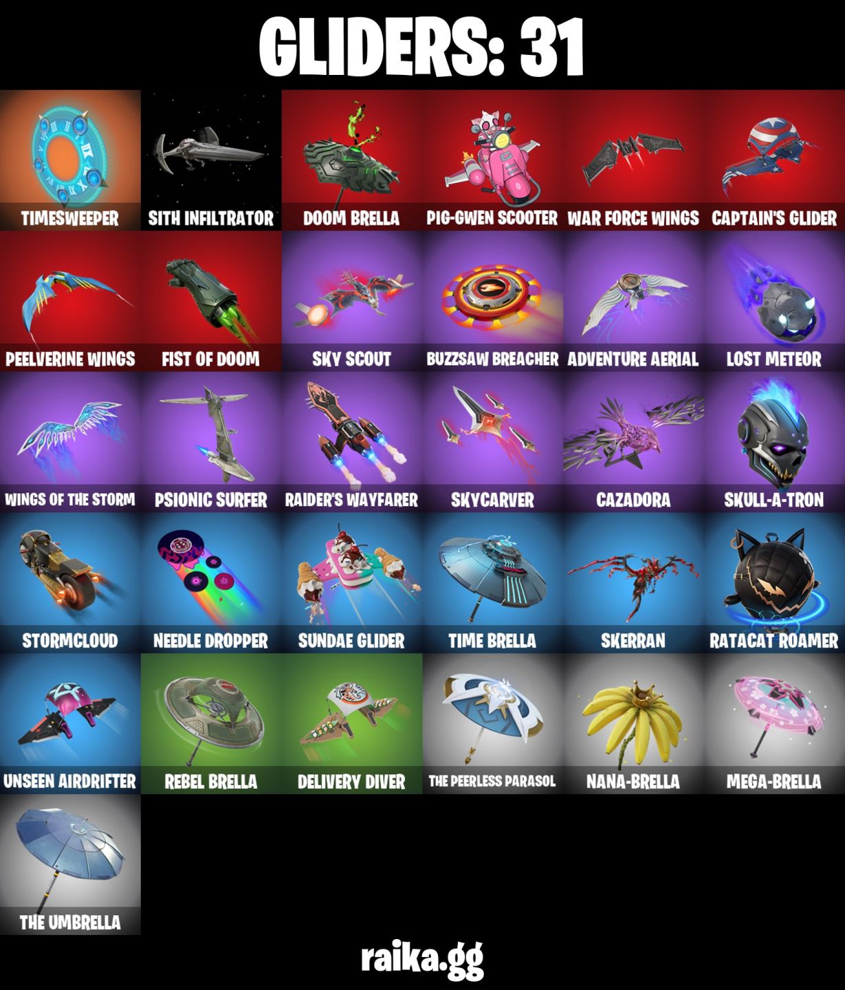 CONTA FORTNITE COM 29 SKINS DOOM/IMANI/FELINA/RIAN/LIL SPLIT/THUNDER/RELIN