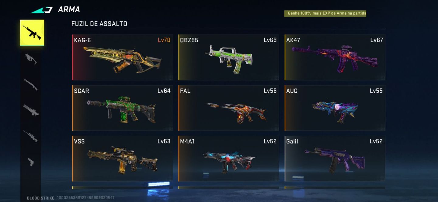 Conta de Bloodstrike. lv50 com skins eternas e ultras