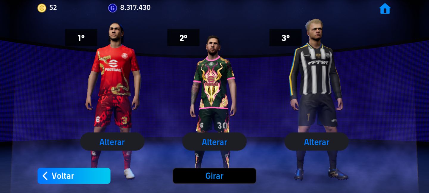 CONTA EFOOTBALL RARA!! NESTA + NEYMAR BLITZ + PACK PORTUGAL 3244 FORCA COLETIVA
