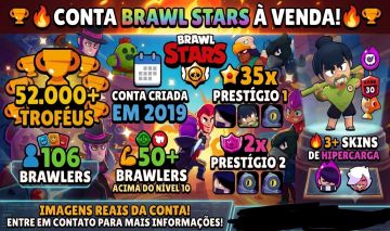 Conta SuperCell Upada em Brawl Stars e Clash Royale (LER DESCRIÇÃO)