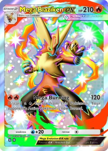 SHINY MEGA BLAZIKEN EX PULSING AURA