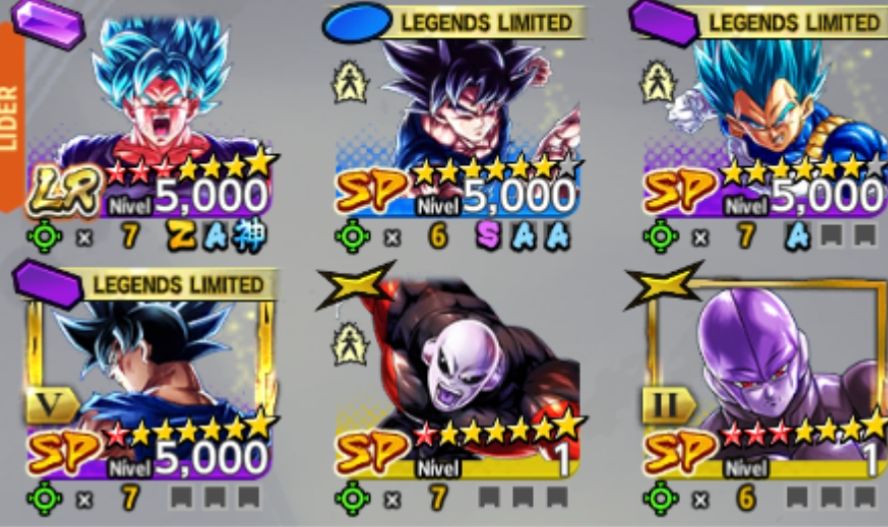CONTA DRAGON BALL LEGENDS LR GOKU SSBK 10 + LFS ESTRELADOS +ZENKAIS!!!