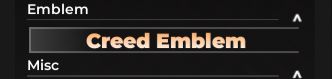 [ENTREGA RÁPIDA] Creed Emblem - Type Soul