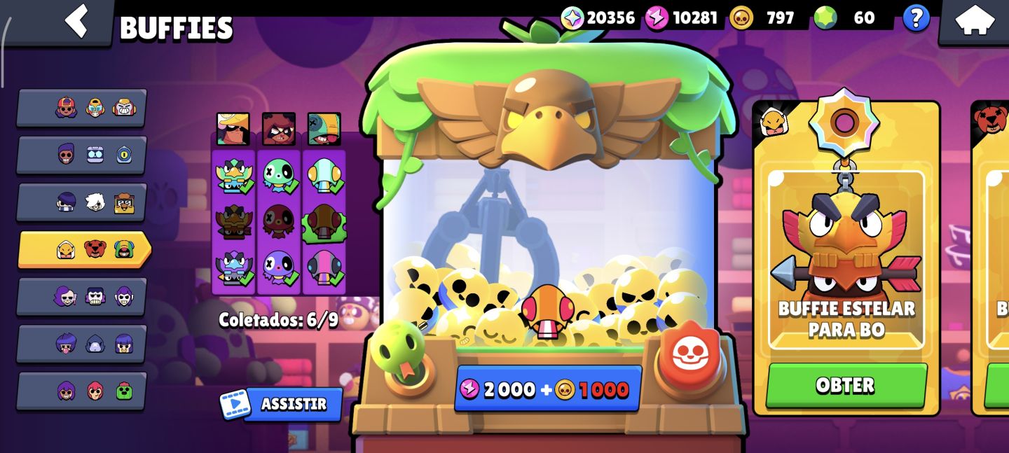 CONTA BRAWL STARS RARA