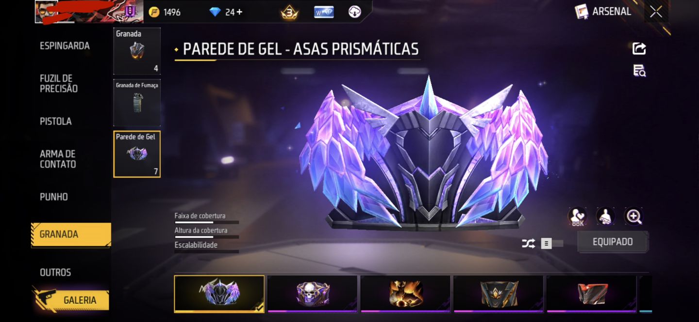 Conta Free Fire custo benefício imperdível