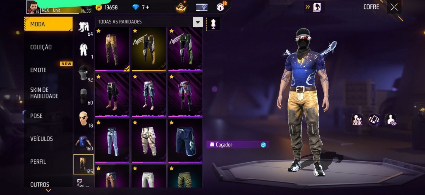 CONTA FREEFIRE 2 ANGELICAIS E COELHAO