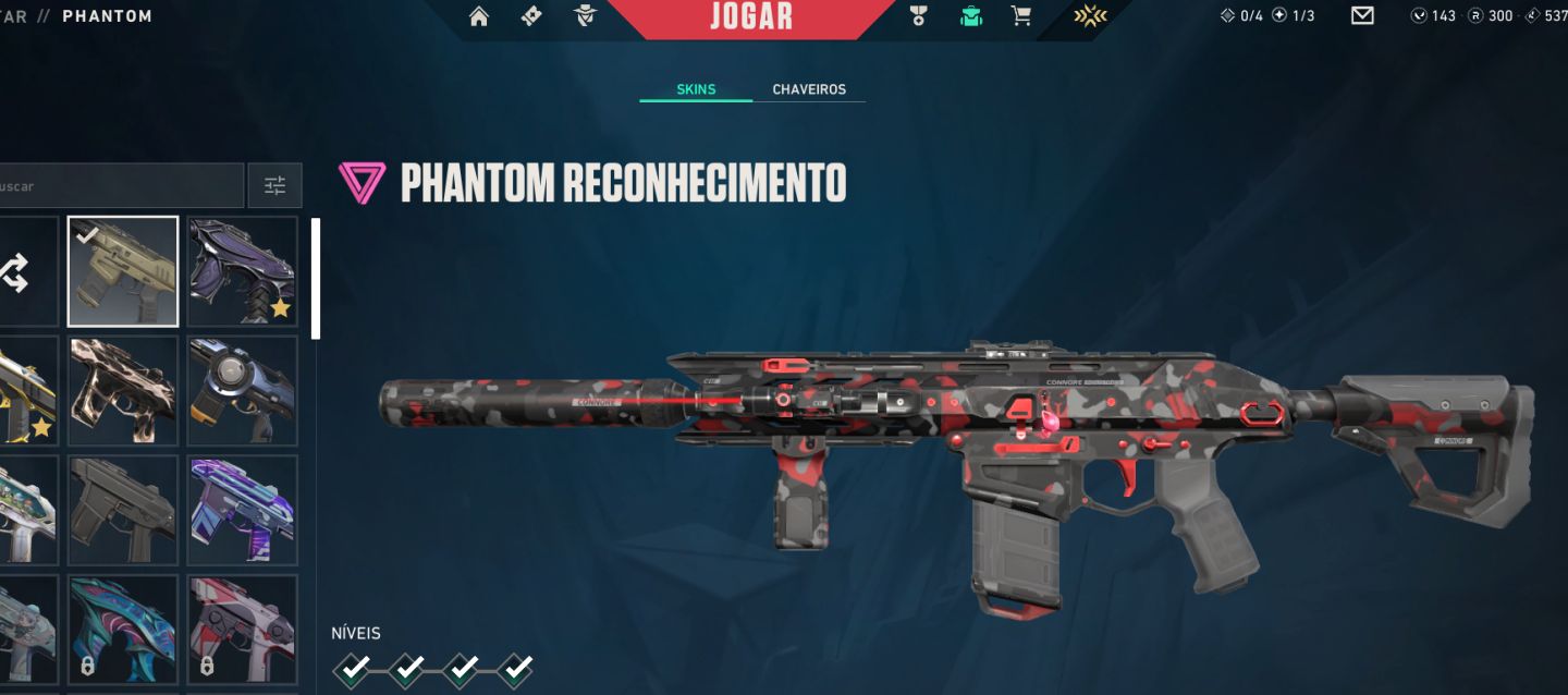 CONTA VALORANT - SKINS VARIADA, EX ASCENDENTE 2