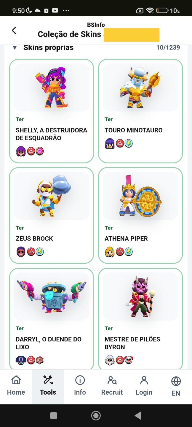 CONTA BRAWL STARS | LEIA DESCRIÇÃO