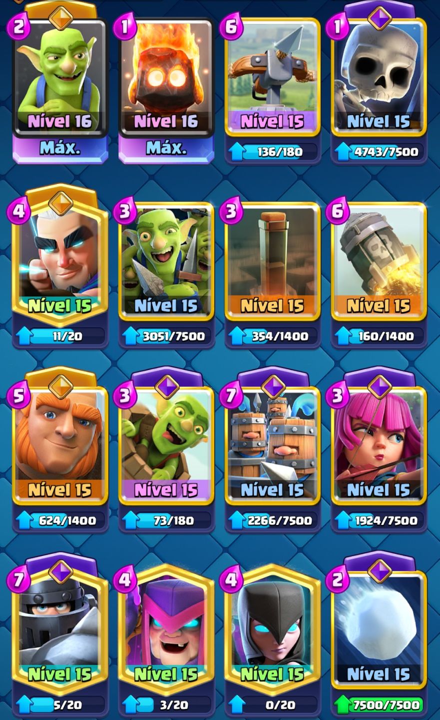 [CONTA CLASH ROYALE 8 ANOS NÍVEL VETERANA]
